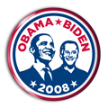 Obama and Biden 2008 button